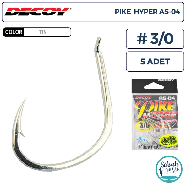 Decoy AS-04 Pike Hyper Jigging Asist İğne TIN #3/0 (5 Adet) ürün görseli 1
