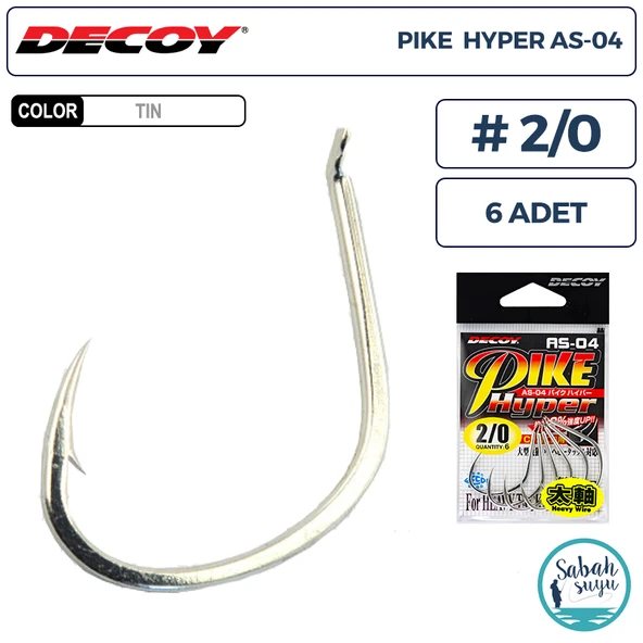 Decoy AS-04 Pike Hyper Jigging Asist İğne TIN #2/0 (6 Adet) ürün görseli 1