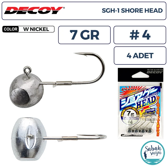 Decoy SGH-1 Shore Jighead 7gr #4 WN (4 Adet) ürün görseli 1