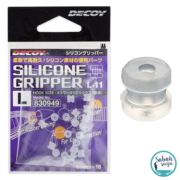 Decoy L-11 Silicone Gripper Püskül Kilidi #L Şeffaf (14 Adet) ürün görseli 1