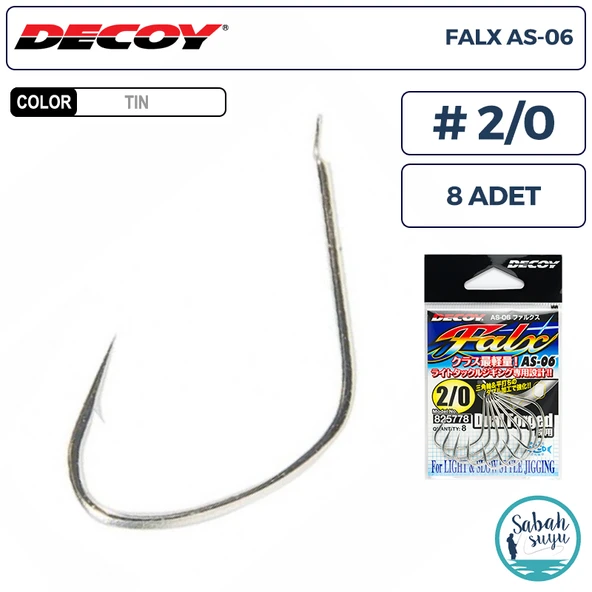 Decoy AS-06 Falx Jigging Asist İğne TIN #2/0 (8 Adet) ürün görseli 1