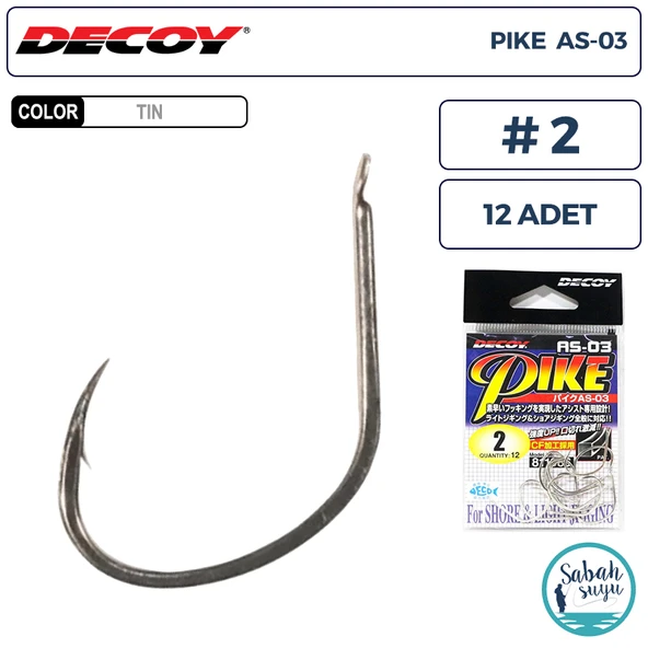 Decoy AS-03 Pike Light Jigging Asist İğne TIN #2 (12 Adet) ürün görseli 1