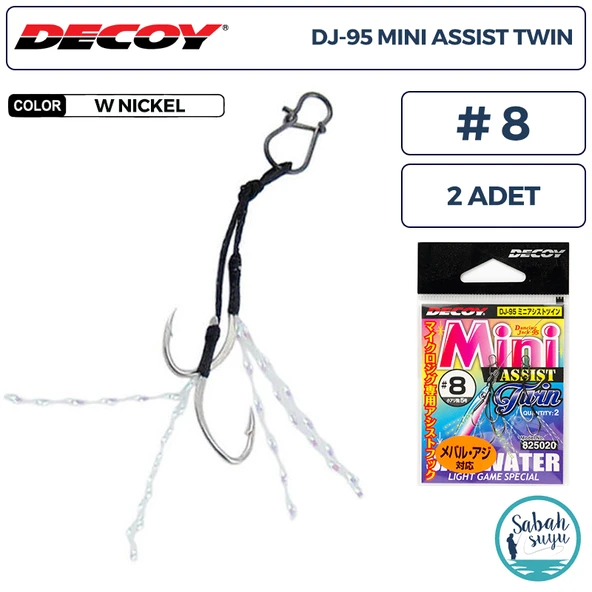 Decoy DJ-95 Mini Tüylü Çiftli Asist İğnesi #8 (2 Adet) ürün görseli 1