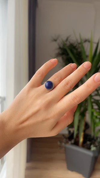 Lapis lazuli yüzük - Resim 3