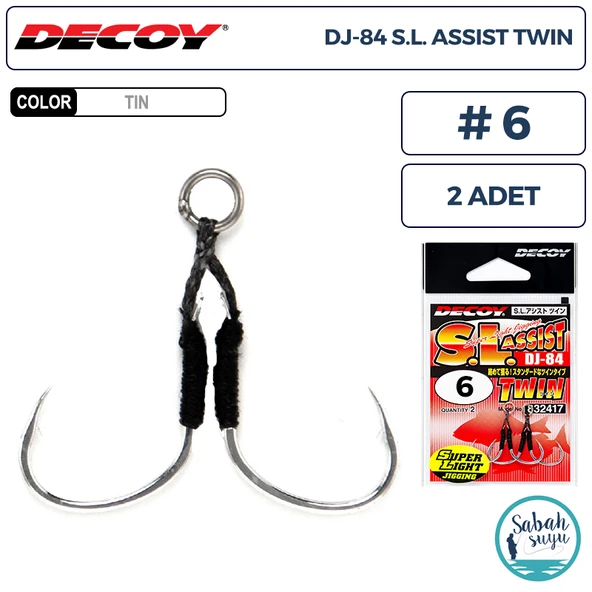 Decoy DJ-84 Super Light Çiftli Asist İğnesi #6 (2 Adet) ürün görseli 1