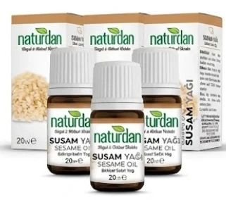 Susam(Sesame Seed Oil)yağı %100 Doğal Saf 20 ml 3 lü set ürün görseli 1