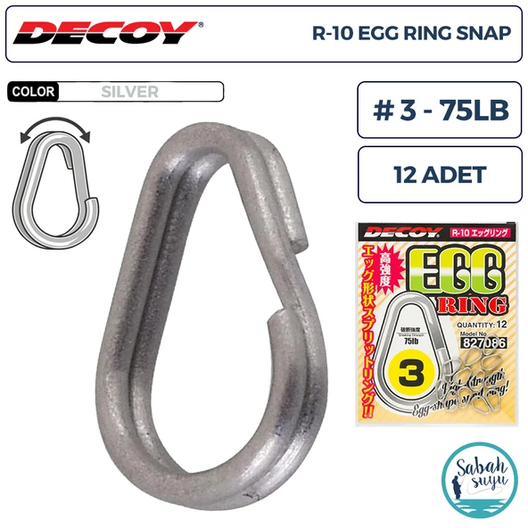 Decoy R-10 Egg Ring Halka #3 75lb (12 Adet) ürün görseli 1