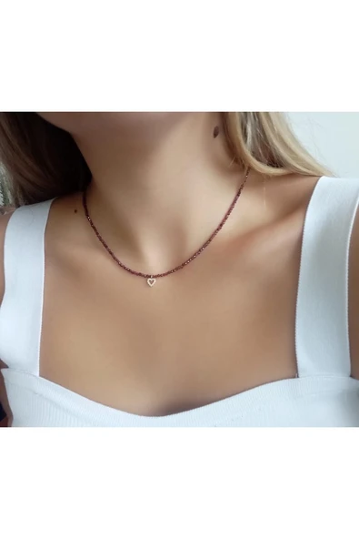 Lal Taşı (GARNET)kolye - Resim 2