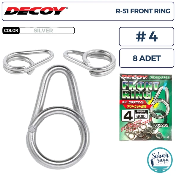 Decoy R-51 Front Ring Ön Halka #4 60lb (8 Adet) ürün görseli 1