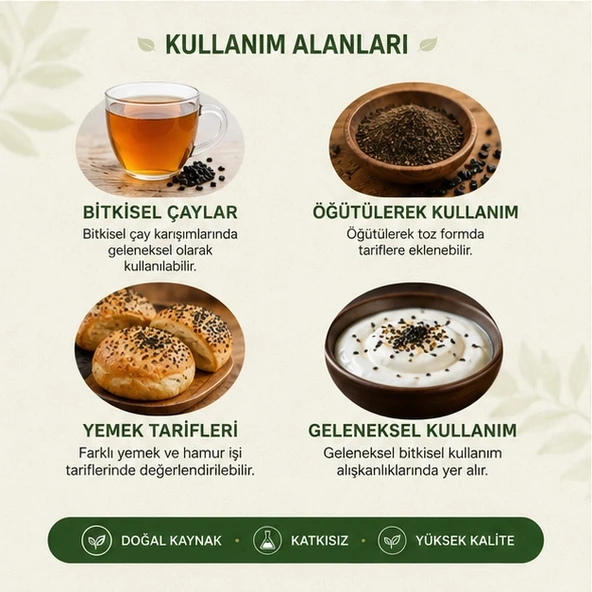 Acı Çehre Tohumu Siyah - 100 gr - Resim 3