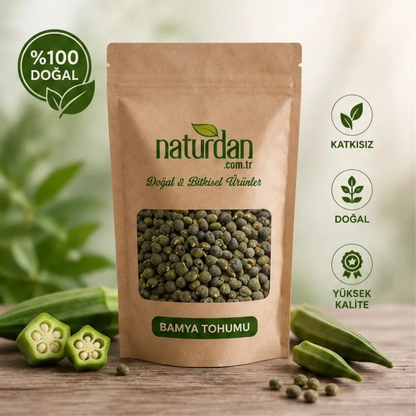 Bamya Tohumu (YENİLEBİLİR) Yerli Tohum Ilaçsız - 100 gr ürün görseli 1