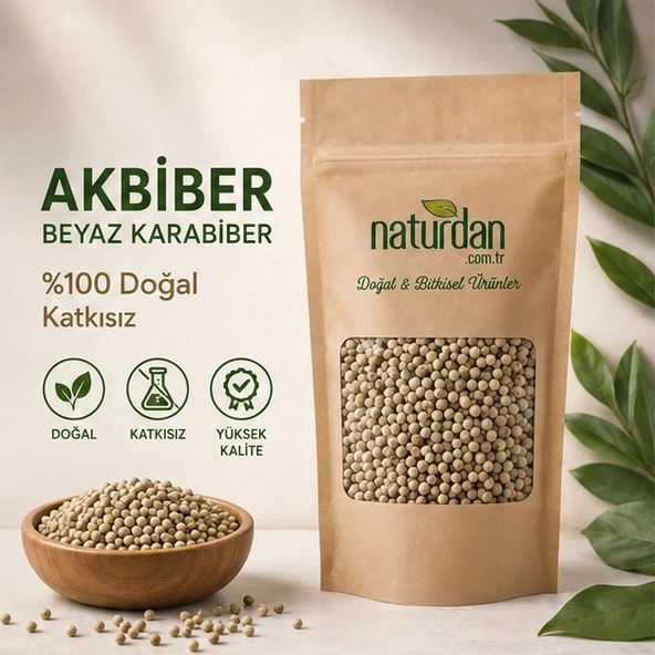 Akbiber Beyaz Karabiber - 50 gr ürün görseli 1