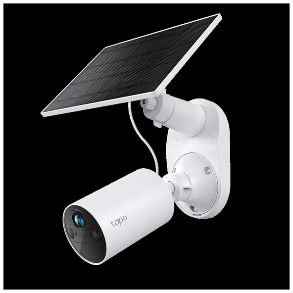 TP-LINK Tapo TC82 KIT (C410 KIT) 2K 30Mpix Dış Mekan IP65 WiFi 9Mt. Renkli Gece Görüşü İki Yönlü Ses Güneş Enerjili Güvenlik Kamerası Kiti(1923) ürün görseli 1