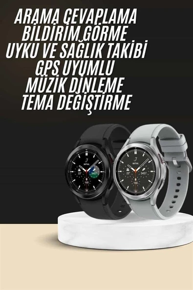Yeni Nesil Akıllı Saat Çağrı Cevaplayabilen Plastik 47 Mm Uyumlu Kordon ürün görseli 1