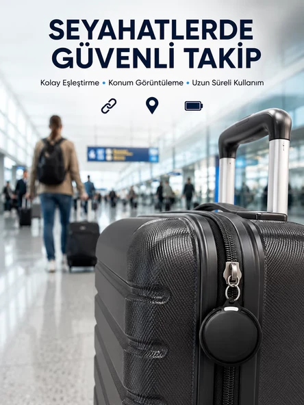 Akıllı Bluetooth Takip Cihazı AirTag Apple ve Android Uyumlu ürün görseli 1