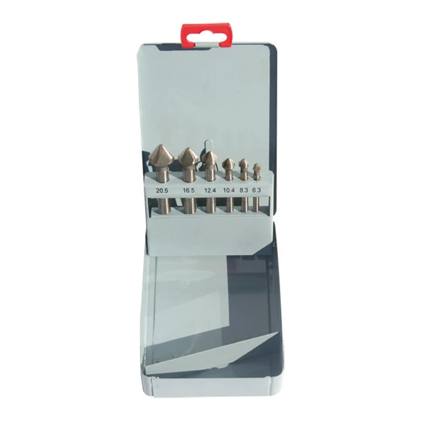 6 PARÇA SET HAVŞA FREZE 90° HSS DIN335/C ürün görseli 1