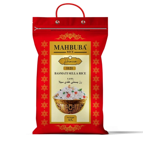 MAHBUBA PREMİUM 4,5 KG GLUTENSİZ BASMATİ PİRİNÇ ürün görseli 1