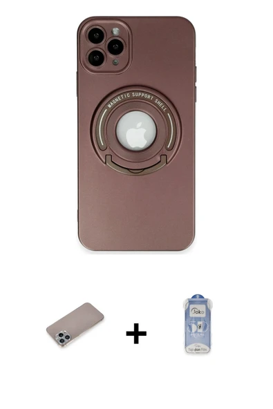 MARSİLYAN™- iPhone 12 Pro Max Kılıf Eksen Klasik Prime - Siyah Joko Magic 5D Cam + Shine Kamera Lens Koruma Cam - SABE ürün görseli 1