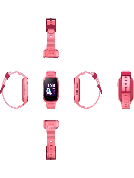 +360 360 Botslab E3 Pro Akıllı Çocuk Saati Pembe - Resim 4