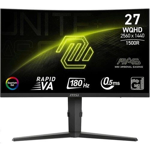 MSI MAG 275CQRF QD E2 27" 0.5 ms 2K Curved 180 Hz Oyuncu Monitörü - Teşhir ürün görseli 1