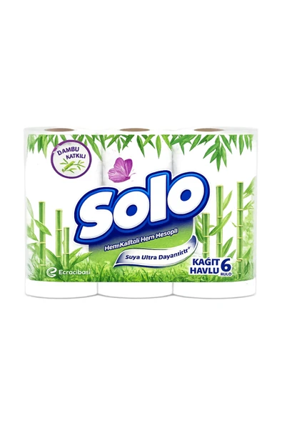 Solo Bambu Katkılı Kağıt Havlu 6'lı ürün görseli 1