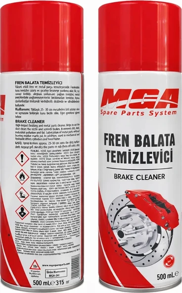 MGA Fren/balata/debrıyaj Temızleme Spreyı 500ML Mga 20100 Oem ürün görseli 1