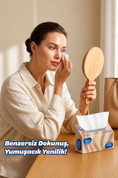 Selpak El Ve Yüz Havlusu Kutulu Kaşmir Özlü 80'li x 3 PAKET ürün görseli 1