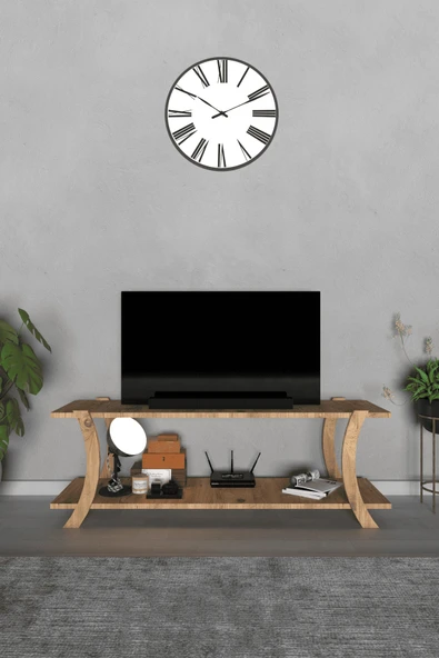 lavellan Liva Modern TV Sehpası – Çift Katlı Fonksiyonel Televizyon Ünitesi ürün görseli 1