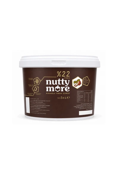 Nuttymore Kakaolu Fındık Ezmesi 5 kg ürün görseli 1