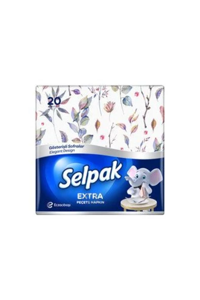 Selpak 2 Adet Extra Desenli Peçete 20'li - Resim 2