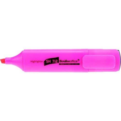 Scrikss Sh-712 Fosforlu Kalem Pembe 12 Li (1 Paket 12 Adet) ürün görseli 1