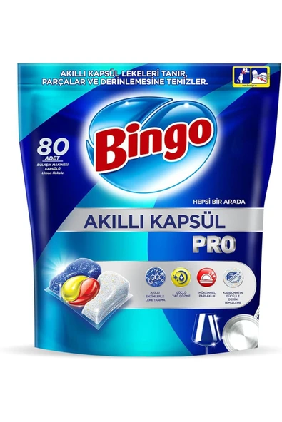 Bingo Akıllı Bulaşık Kapsülü 80'li X 3 Paket ürün görseli 1
