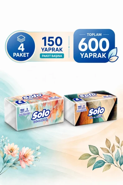 Solo Çek-al Mendil 4'lü - Resim 2