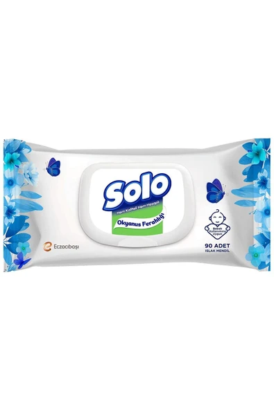 Solo Okyanus Ferahlığı Islak mendil 90'lı X 2 PAKET ürün görseli 1