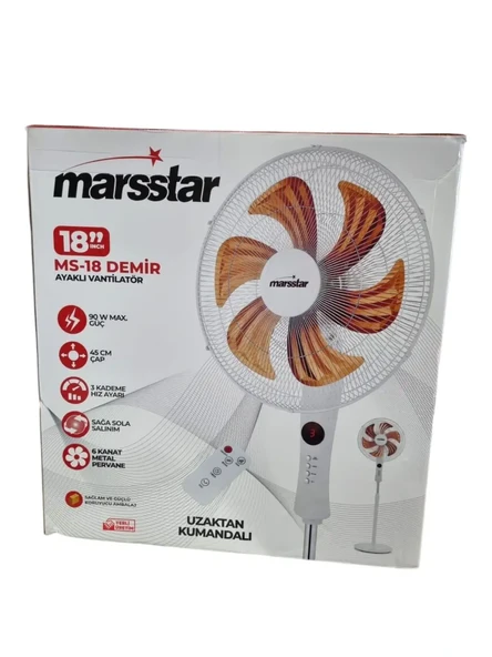 Marsstar Ayaklı Beyaz Uzaktan Kumandalı ürün görseli 1