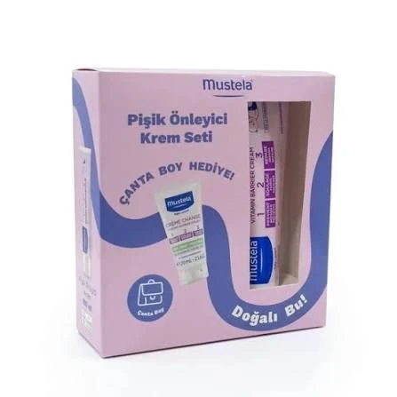 Mustela Set - Vitamin Barrier 1-2-3 Pişik Önleyici Krem 100 gr + 20 gr Hediyeli ürün görseli 1