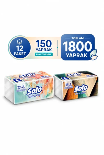 Solo Çek-al Mendil 12'li ürün görseli 1