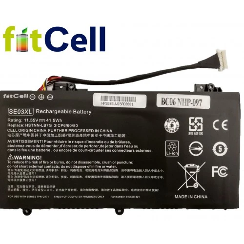 Fitcell Hp 849908-850,849568-421 uyumlu Laptop Notebook Batarya pil SE03XL ürün görseli 1