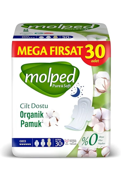 Molped Pure&Soft Ultra Hijyenik Ped Normal Mega Fırsat X2 Paket ürün görseli 1