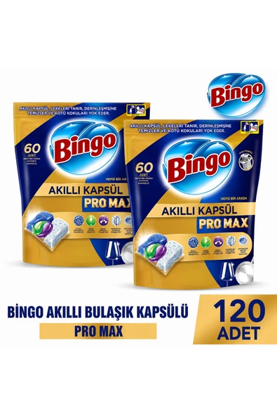 Bingo 2 PAKET Akıllı Bulaşık Kapsülü 60'lı ürün görseli 1