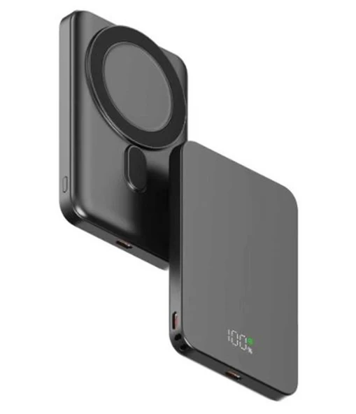 Snapron SNP-3020 Slim PD 22.5W Hızlı Şarj Lcd Ekran Magsafe 5000 mAh Powerbank ürün görseli 1