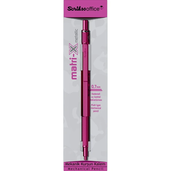 SCRIKSS MATRI-X VERSATIL 0.7 METALIK PEMBE KUTULU ürün görseli 1