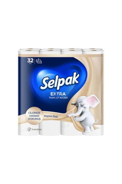 Selpak Extra Tuvalet Kağıdı Kaşmir Özlü 32'li ürün görseli 1