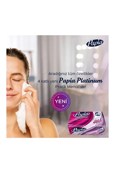 Papia Platinum Mendil 125 X 2 Paket - Resim 2