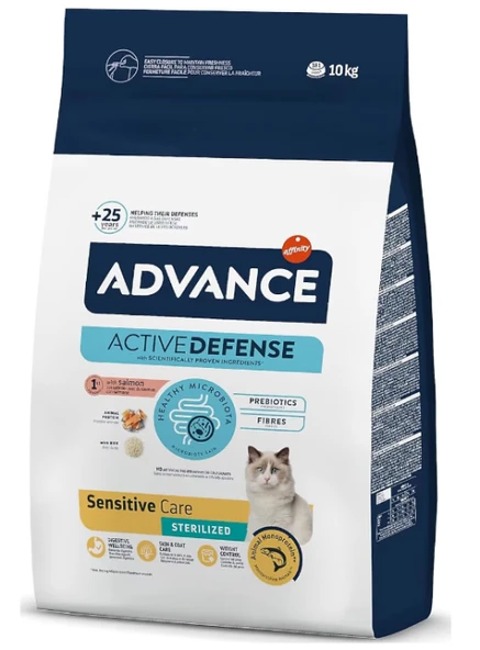 Advance Sensitive Sterilised Somonlu 10 kg Kısırlaştırılmış Yetişkin Kedi Maması ürün görseli 1