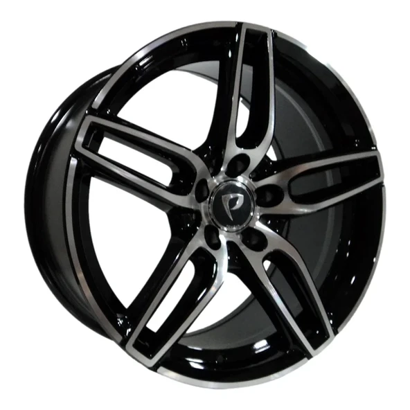 8X19 BK-5434 5X112 ET45 66.56 BLACK MACHINED XL ürün görseli 1