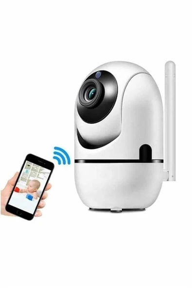 360° Full HD Akıllı Kamera Hareket Sensörlü Wifi Kamera Çocuk Güvenlik Kamerası ürün görseli 1