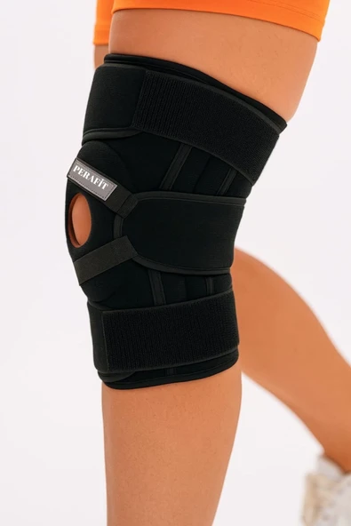 Ayarlanabilir Patella Destekli Ligamentli Menüsküs Çapraz Bağ Koruma Spor Koşu İçin Silikonlu Dizlik ürün görseli 1
