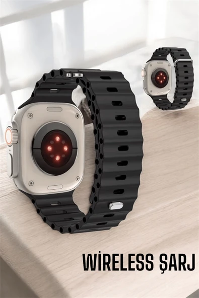 45 MM Gri Kasa Ultra Akıllı Saat Sesli Görüşme, Sağlık Takibi, Suya Dayanıklı ürün görseli 1