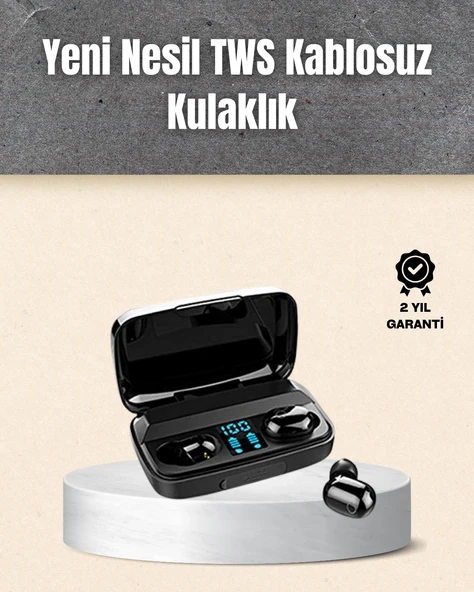 A10s TWS Ergonomik Bluetooth Kulaklık Uzun Pil Ömürlü ürün görseli 1